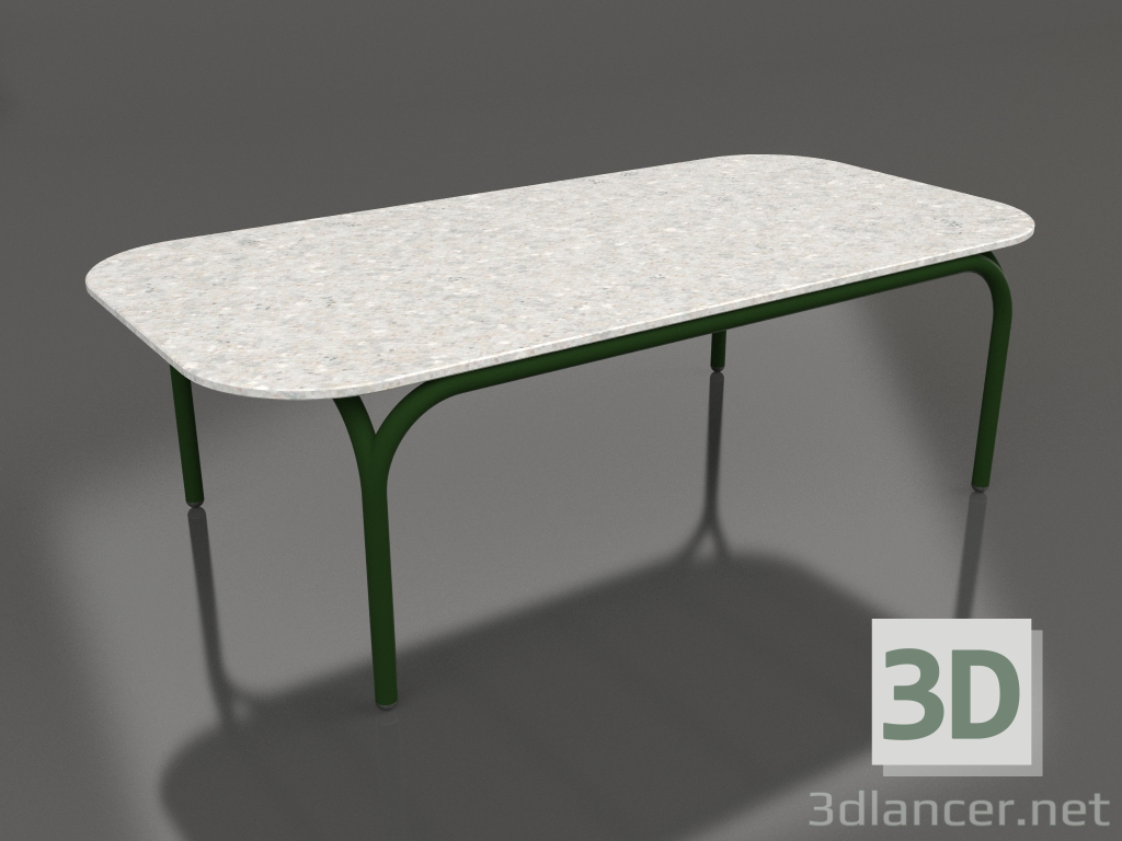 3d модель Кофейный стол (Bottle green, DEKTON Sirocco) – превью