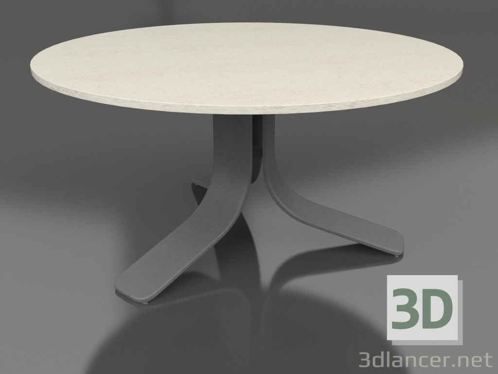 3d model Mesa de centro Ø80 (Antracita, DEKTON Danae) - vista previa