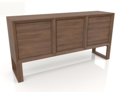 Aparador, acabado chapado en nogal F (180x45x90 cm)