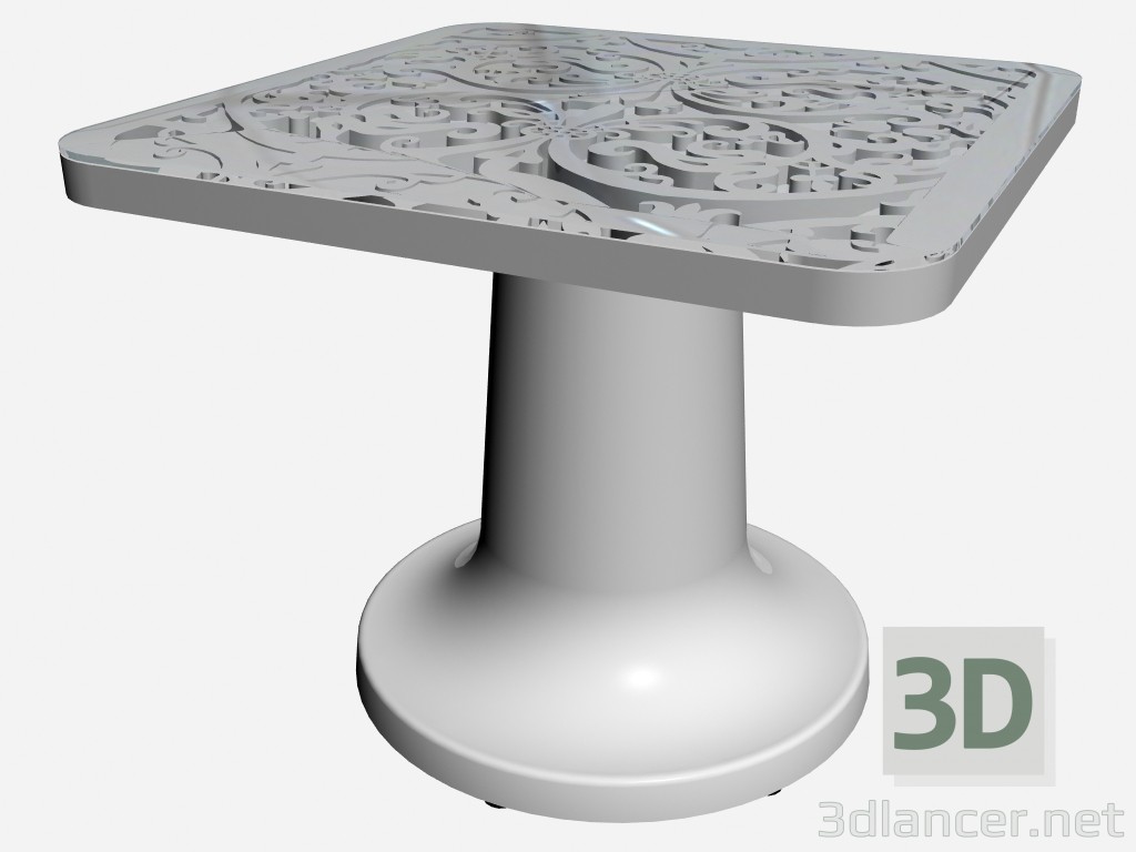 modello 3D Caffè vetro lato tavolo 55701 55700 - anteprima