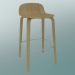 modèle 3D Tabouret de bar Visu (H 65 cm, Chêne) - preview