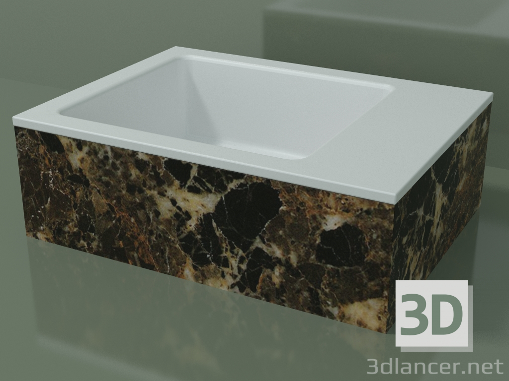 3D modeli Tezgah üstü lavabo (01R121102, Emperador M06, L 48, P 36, H 16 cm) - önizleme