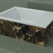 modello 3D Lavabo da appoggio (01R121102, Emperador M06, L 48, P 36, H 16 cm) - anteprima