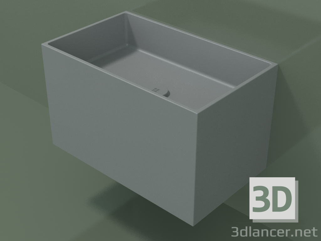 3d model Lavabo de pared (02UN32101, Silver Grey C35, L 60, P 36, H 36 cm) - vista previa