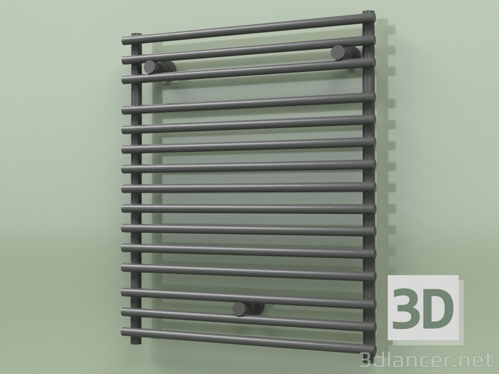 3d model Heated towel rail - Santorini (SAN 07 600 mm, RAL - 9005) - preview