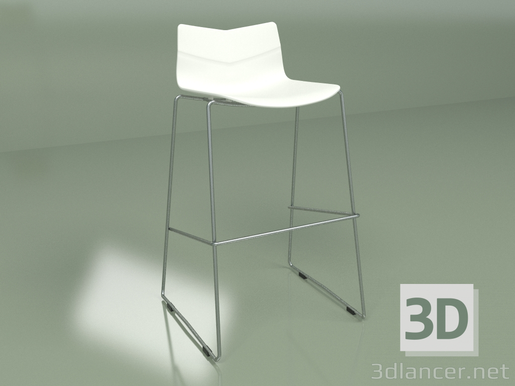 3d model Taburete de bar Hoja - vista previa