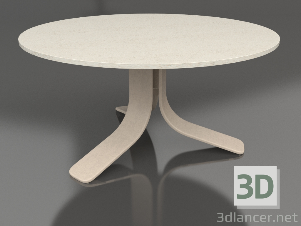 3d модель Стіл кавовий Ø80 (Sand, DEKTON Danae) – превью