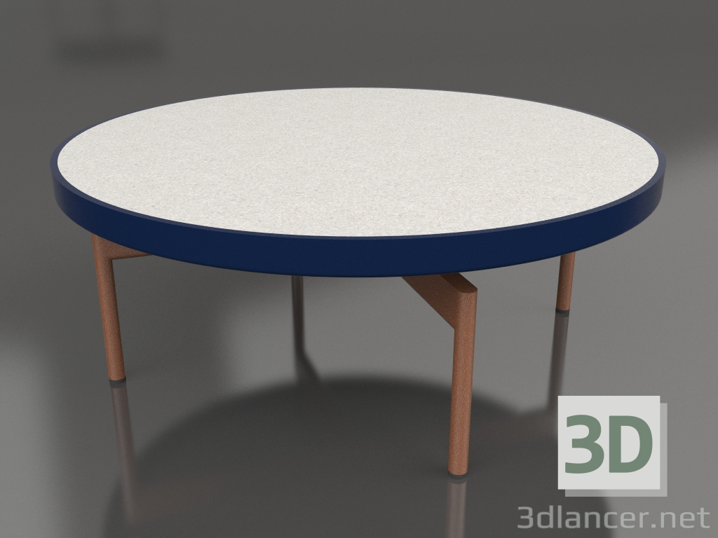 modèle 3D Table basse ronde Ø90x36 (Bleu nuit, DEKTON Sirocco) - preview