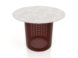 Table basse ronde Ø60 (Rouge vin)