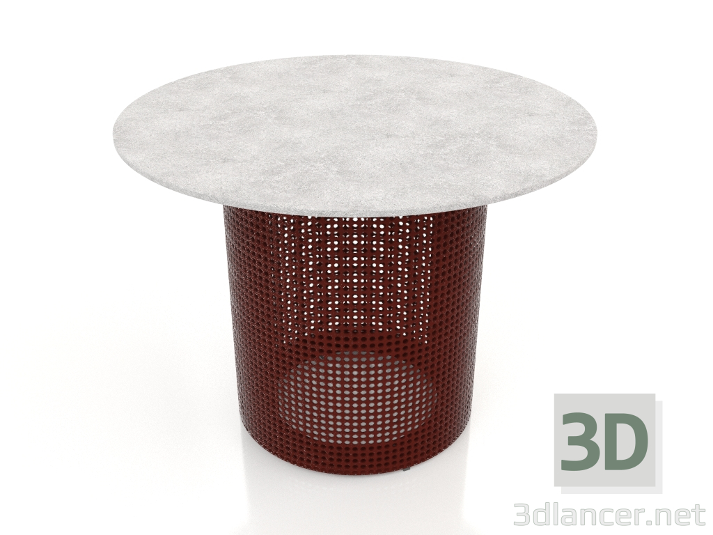 3d модель Стіл журнальний круглий Ø60 (Wine red) – превью