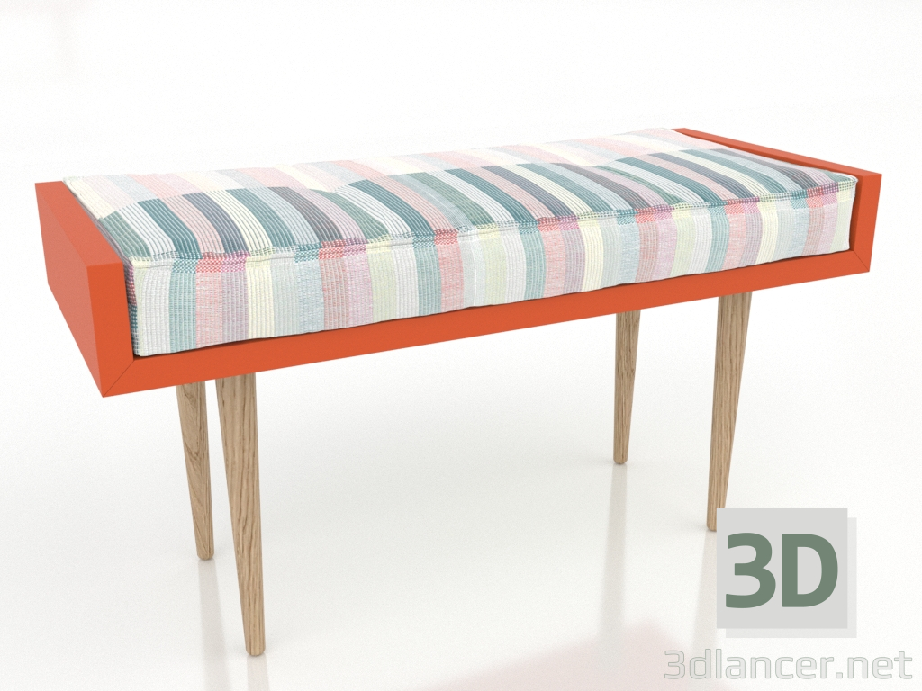 Modelo 3d Banco KUNAKLAR 900x350x490 mm - preview Modelo 3d Banco KUNAKLAR 900x350x490 mm - preview