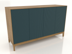Mobile TV FARGO con frontali fresati 1600x500x950 mm (onda marina, rovere naturale, opzione 3)