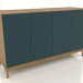 modello 3D Mobile TV FARGO con frontali fresati 1600x500x950 mm (onda marina, rovere naturale, opzione 3) - anteprima