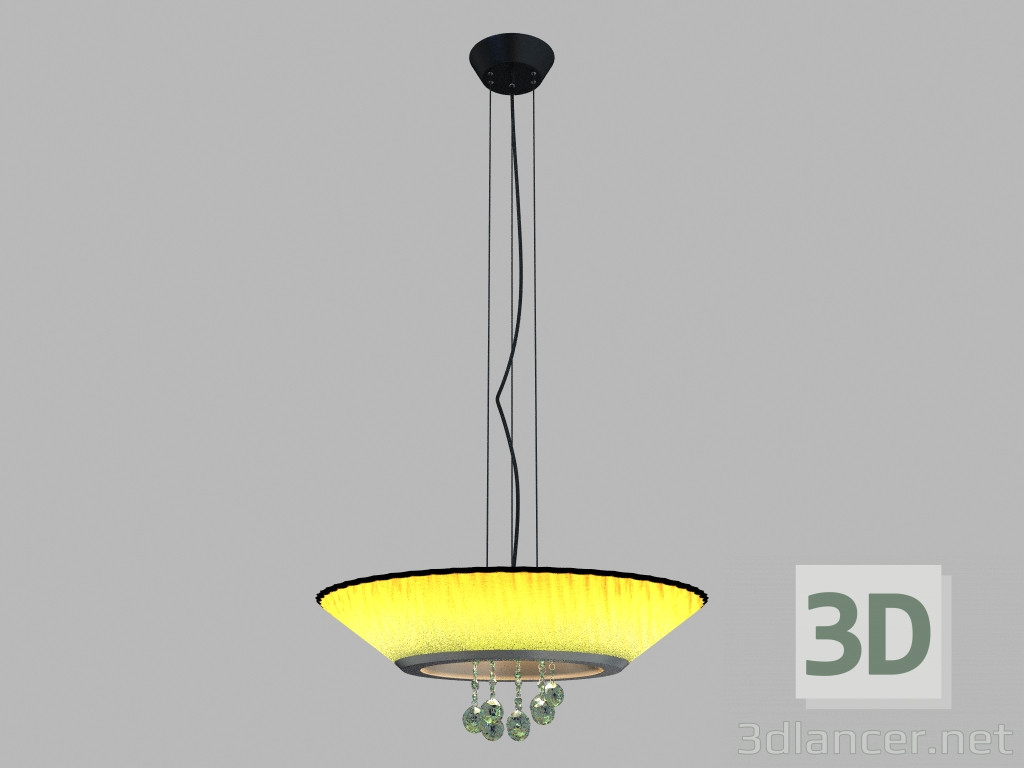 modello 3D Lampadario Piatto MD 93608-4A - anteprima