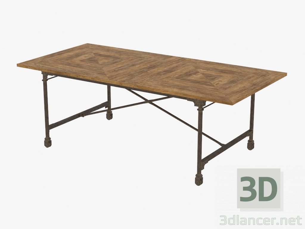 modèle 3D Table de bar 86 « VINTAGE TABLE BOIS & METAL (8831.0004M) - preview