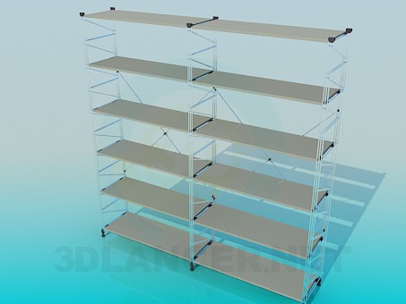 3d model Bookcase - preview