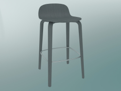 Tabouret de bar Visu (H 65 cm, Gris)