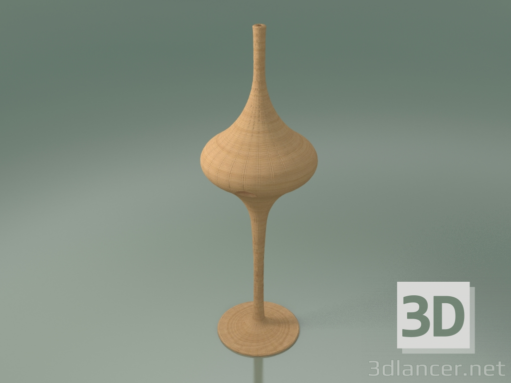 3d model Lámpara de pie (M, natural) - vista previa