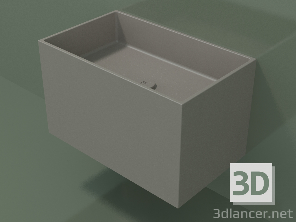 3D modeli Duvara monte lavabo (02UN32101, Clay C37, L 60, P 36, H 36 cm) - önizleme