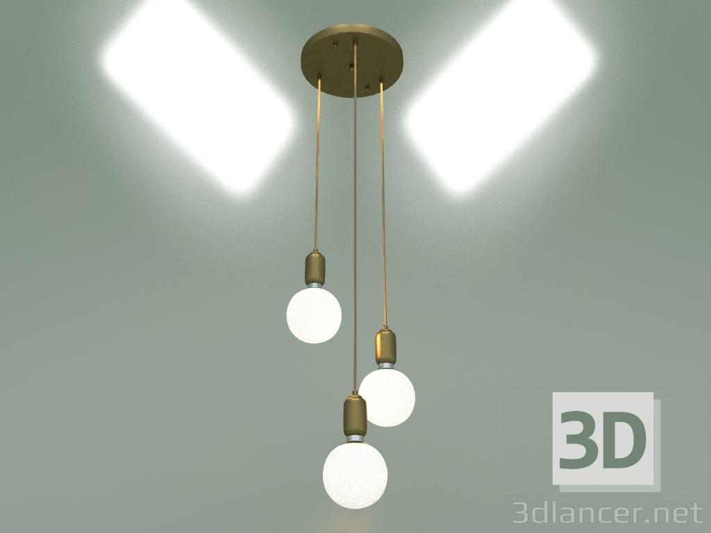 Modelo 3d Luminária pendente 50151-3 (latão) - preview