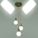 3d model Pendant lamp 50151-3 (brass) - preview