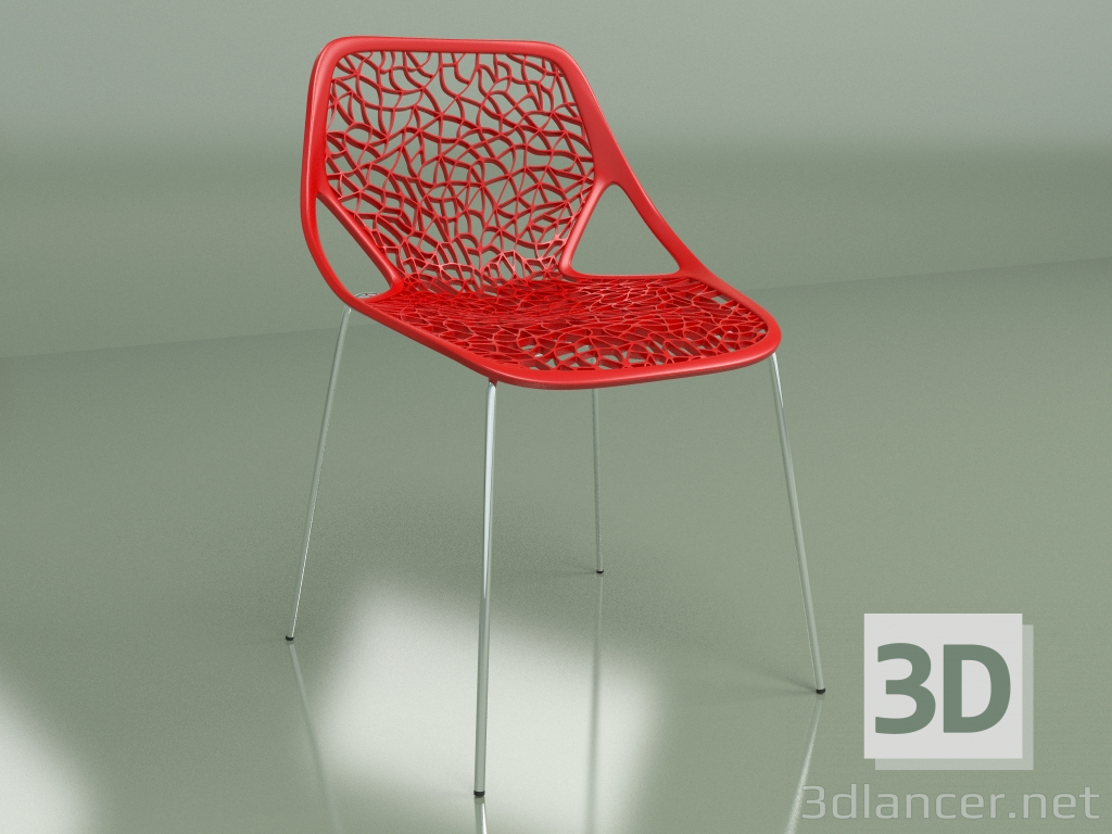 Modelo 3d Cadeira Caprice 1 (vermelho) - preview