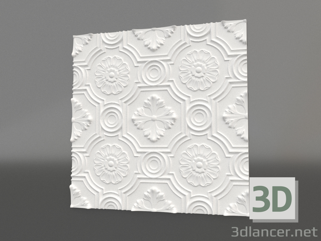 modello 3D pannello 3d C-08 - anteprima