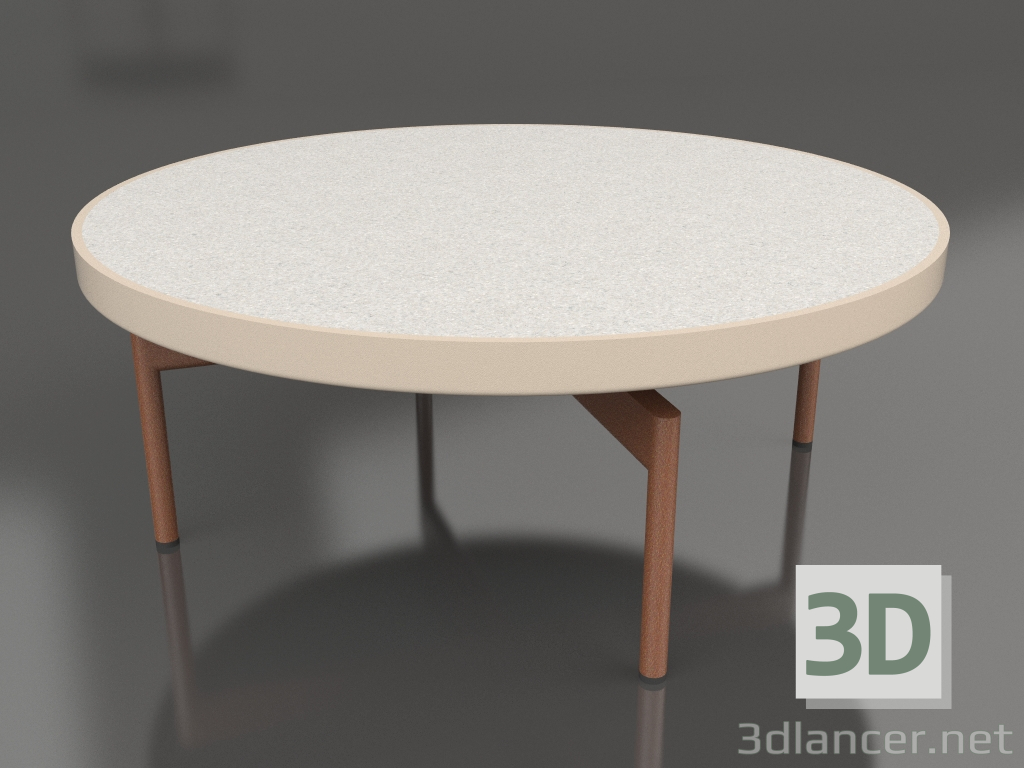 3D modeli Yuvarlak sehpa Ø90x36 (Kum, DEKTON Sirocco) - önizleme