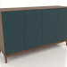 3D modeli TV sehpası FARGO frezelenmiş cepheli 1600x500x950 mm (deniz dalgası, tütün meşesi, seçenek 3) - önizleme