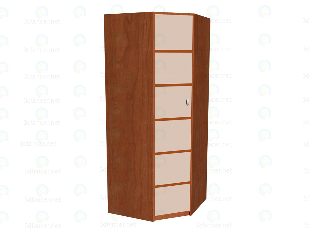 3d model Corner wardrobe - preview