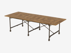 Tavolo 106 "VINTAGE legno e metallo TAVOLO (8831.0004L)