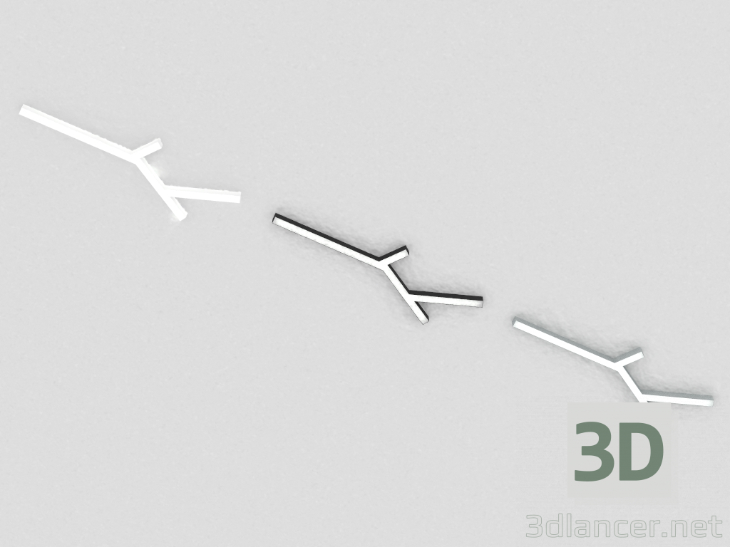 Modelo 3d Superfície lâmpada LED (DL18516C052A115) - preview