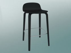 Taburete de bar Visu (H 65 cm, negro)