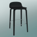 Modelo 3d Banqueta de bar Visu (H 65 cm, preto) - preview