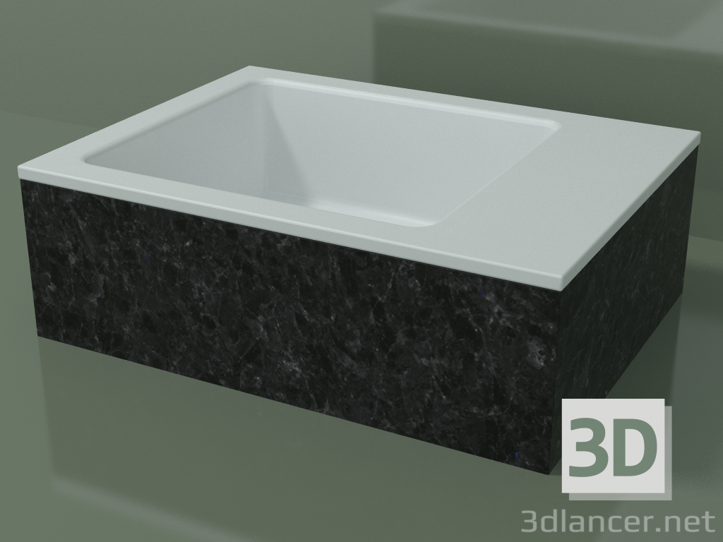 3d model Countertop washbasin (01R121102, Nero Assoluto M03, L 48, P 36, H 16 cm) - preview