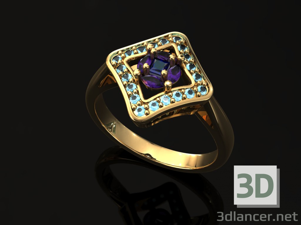 modèle 3D de bague acheter - rendu