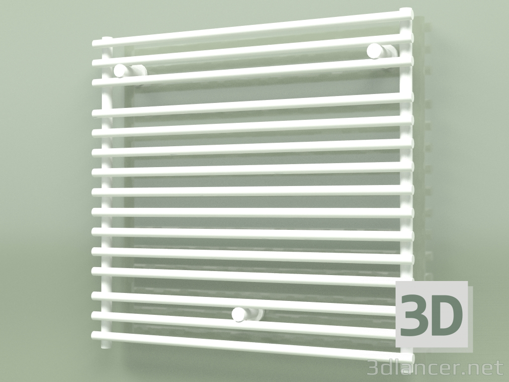 3d model Heated towel rail - Santorini (SAN 07 750 mm, RAL - 9016) - preview