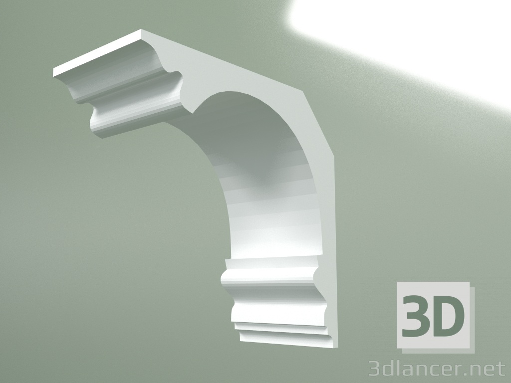 Modelo 3d Cornija de gesso (plinto de teto) KT265 - preview