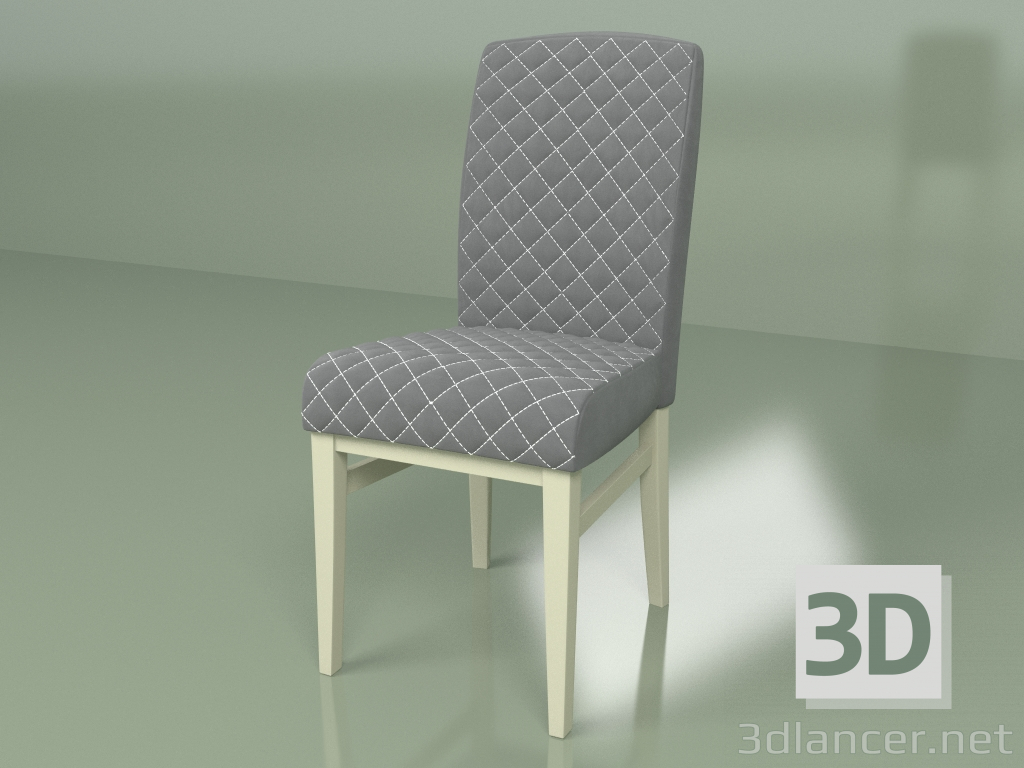 modello 3D Sedia Titto (Avorio) - anteprima