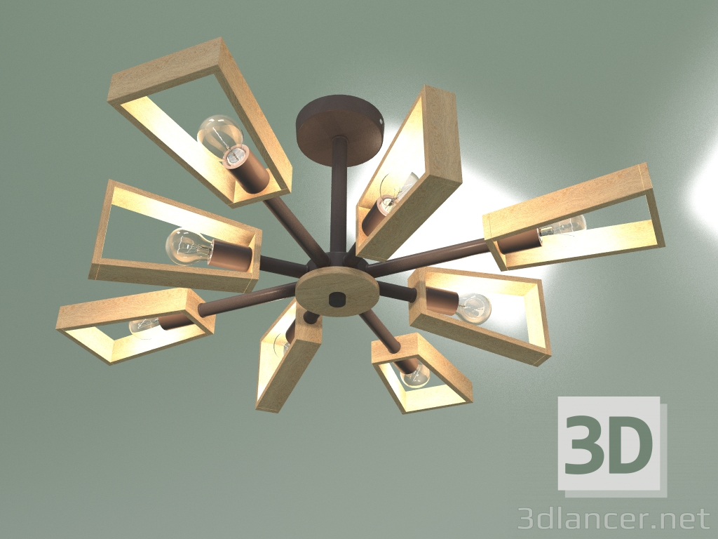 Modelo 3d Candelabro de teto 70056-8 (café) - preview