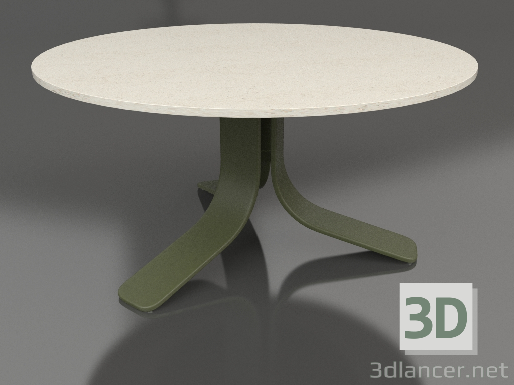 modèle 3D Table basse Ø80 (Vert olive, DEKTON Danae) - preview