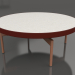 3d model Mesa de centro redonda Ø90x36 (Rojo vino, DEKTON Sirocco) - vista previa