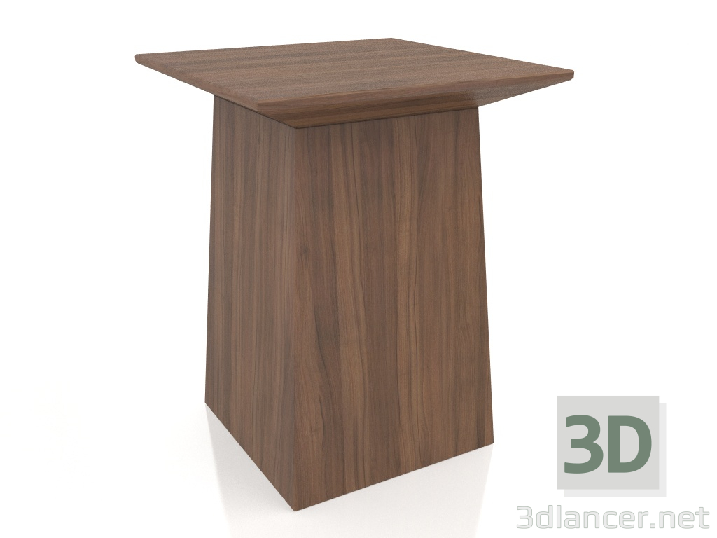 3d модель Приставний столик, обробка шпон горіха F (39x39x50 см) – превью