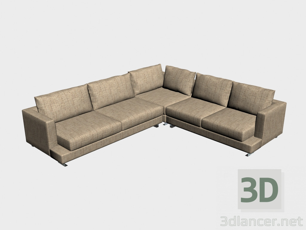 3d model Sofa Lexus (angular, 323х286) - preview