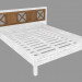 modèle 3D Lit double (PRO.095096.XX 201x100x210cm matelas 160) - preview