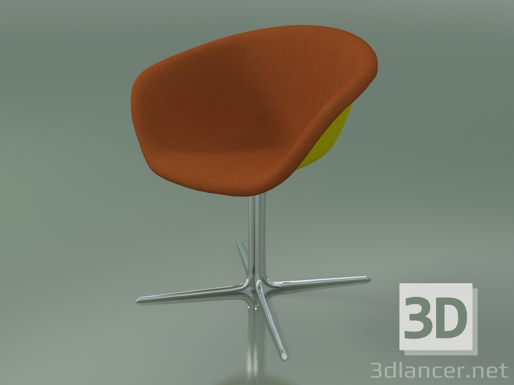 3d model Silla 4215 (4 patas, giratoria, con tapizado delantero, PP0002) - vista previa