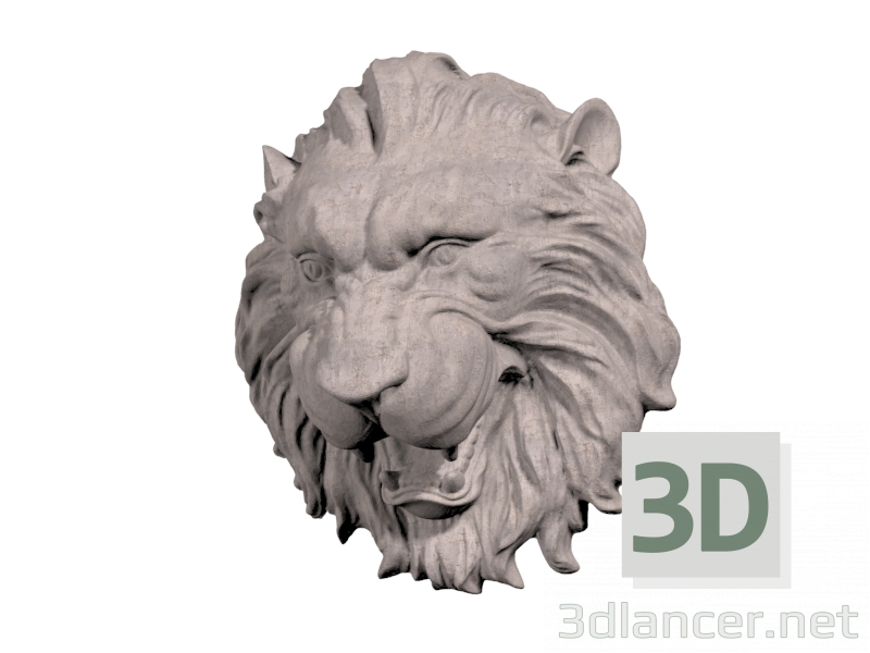 3D Aslan. bir aslan modeli satın - render