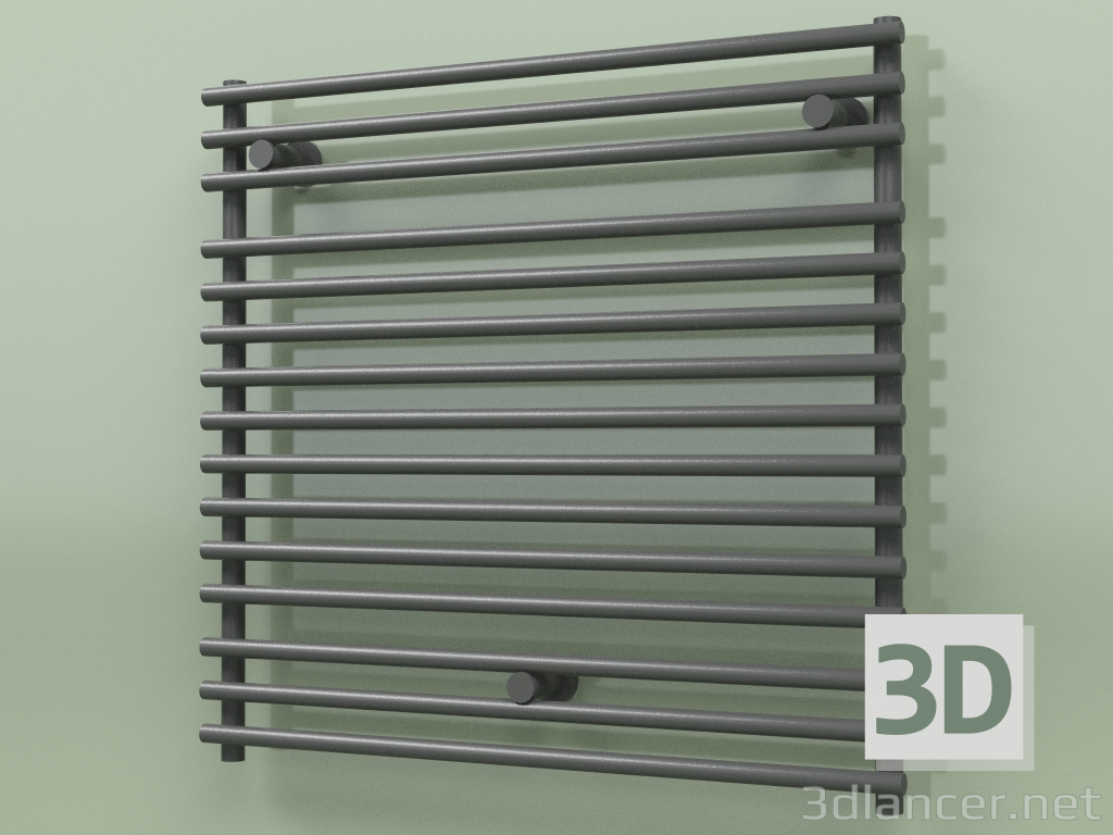 3d model Heated towel rail - Santorini (SAN 07 750 mm, RAL - 9005) - preview