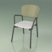 3d model Silla 021 (Metal Ahumado, Oliva, Resina de Poliuretano Gris) - vista previa