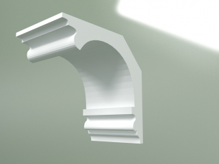 3D-модель "Карниз из гипса (потолочный плинтус) КТ266"